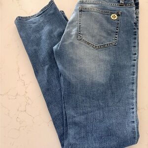 Tory Burch Denim Blue Straight Leg Jeans